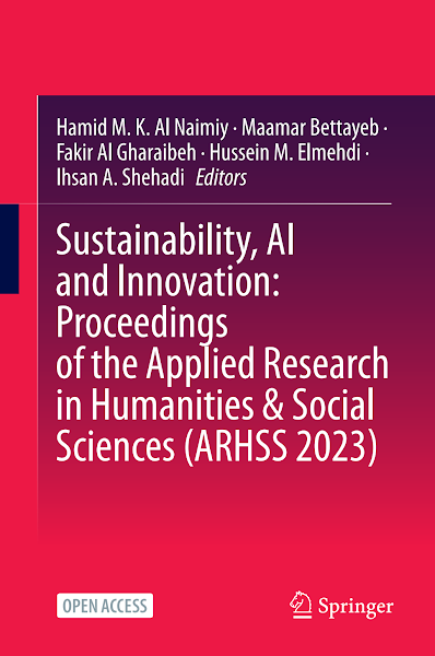 Sampul Sustainability, AI and Innovation: Proceedings of the Applied Research in Humanities & Social Sciences (ARHSS 2023)