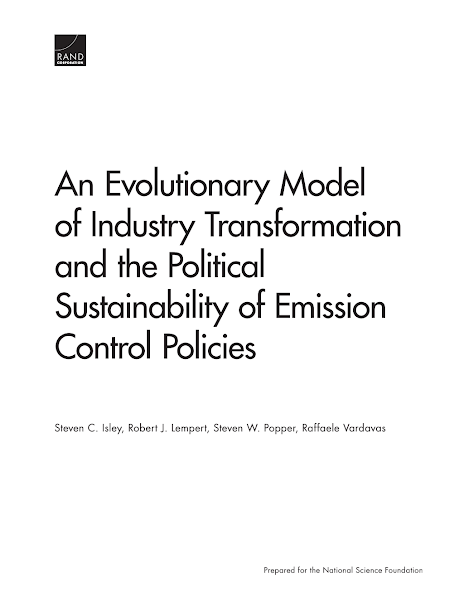 Sampul An Evolutionary Model of Industry Transformation and the Political Sustainability of Emission Control Policies