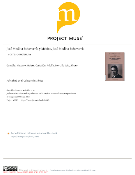 Sampul Jose Medina Echavarria y Mexico