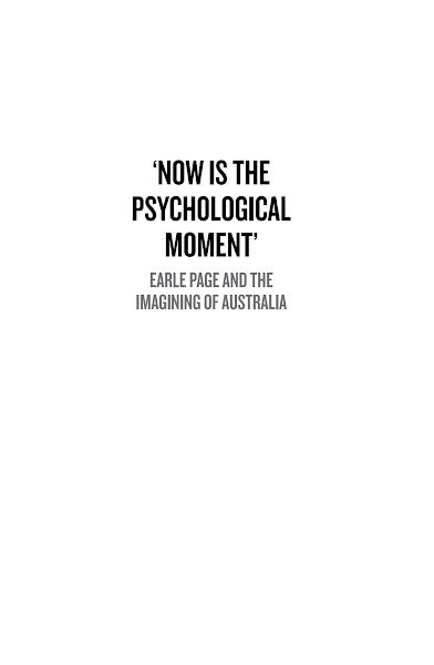 Sampul Now is the Psychological Moment'