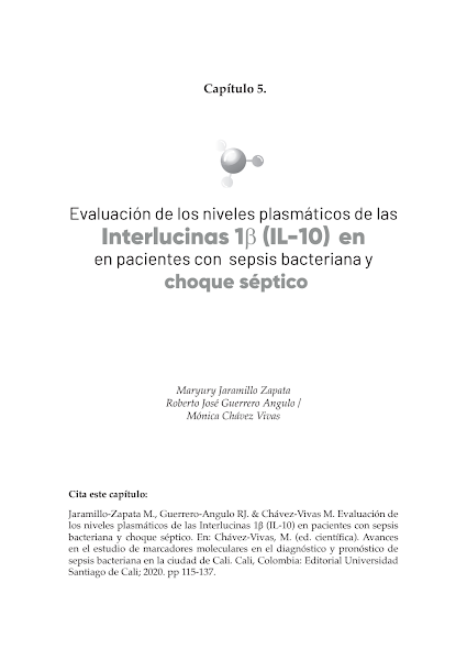 Sampul Evaluaci&oacute;n de los niveles plasm&aacute;ticos de las Interlucinas 1Beta (IL-10) como biomarcador inflamatorio de sepsis bacteriana y choque s&eacute;ptico