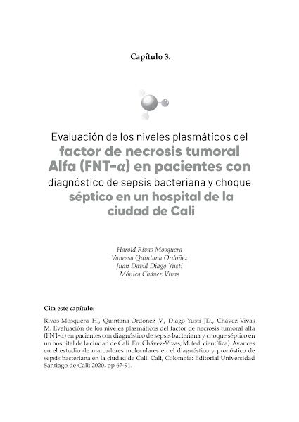 Sampul Evaluaci&oacute;n de los niveles plasm&aacute;ticos del factor de necrosis tumoral-Alfa (FNT-Alfa) en pacientes con diagn&oacute;stico de sepsis bacteriana y choque s&eacute;ptico en un hospital de la ciudad de Cali