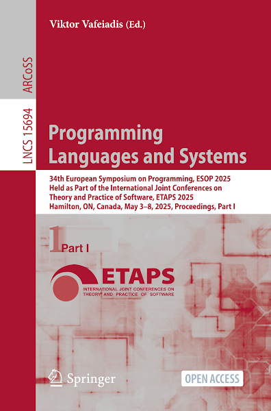 Sampul Programming LNCS 15694 ARCoSS Languages and Systems