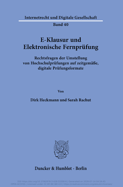 Sampul E-Klausur und Elektronische Fernpr&uuml;fung
