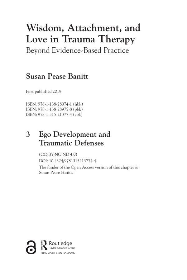 Sampul Wisdom, Attachment, and Love in Trauma Theraphy Chapter 3