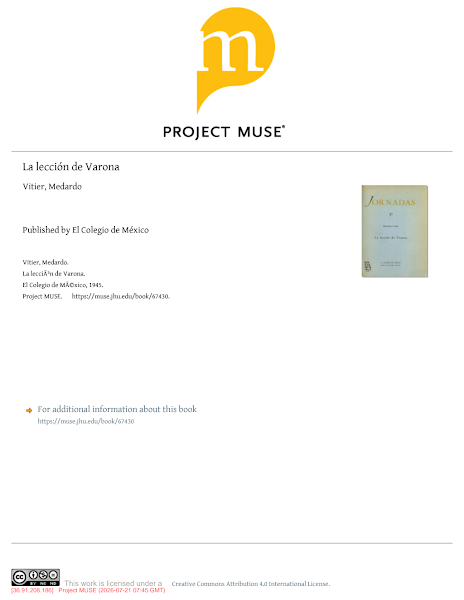 Sampul La lecci&oacute;n de Varona