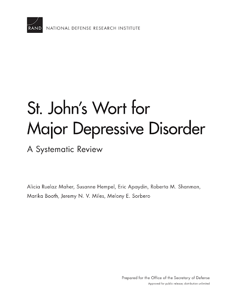 Sampul St. John's Wort for Major Depressive Disorder
