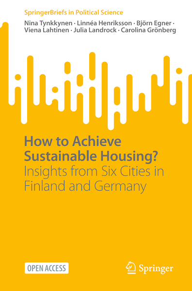 Sampul How to Achieve Sustainable Housing? Insights from Six Cities in Finland and Germany