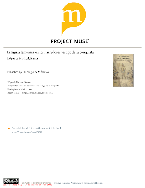 Sampul La figura femenina en los narradores testigo de la conquista