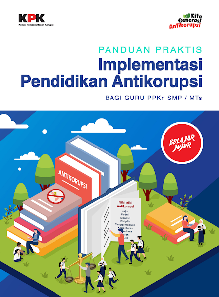 Sampul Implementasi-Pendidikan-Antikorupsi-Bagi-Guru-Kelas-SMP-MTS