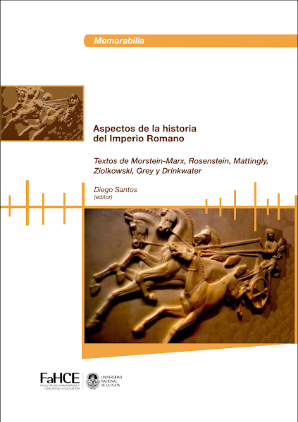 Sampul Aspectos de la historia del Imperio Romano Textos de Morstein-Marx, Rosenstein, Mattingly, Ziolkowski, Grey y Drinkwater