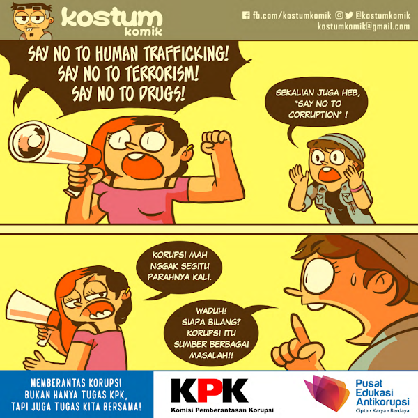 Sampul komikstrip-dampak-korupsi