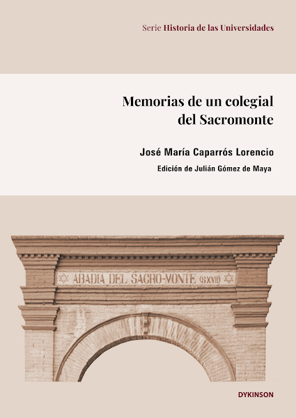 Sampul Memorias de un colegial del Sacromonte
