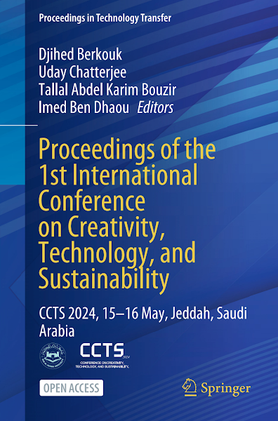Sampul Springer-Proceeding of the 1st International Conference on Creativity, Technology and Sustainability