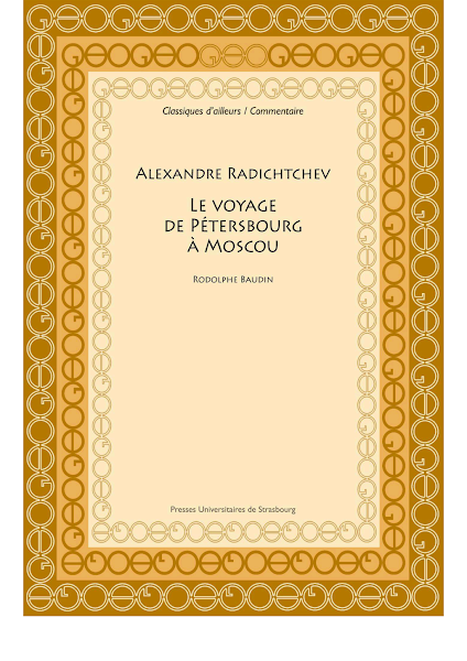 Sampul Alexandre Radichtchev Le voyage de P&eacute;tersbourg