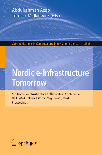 Sampul Nordic e-Infrastructure Tomorrow