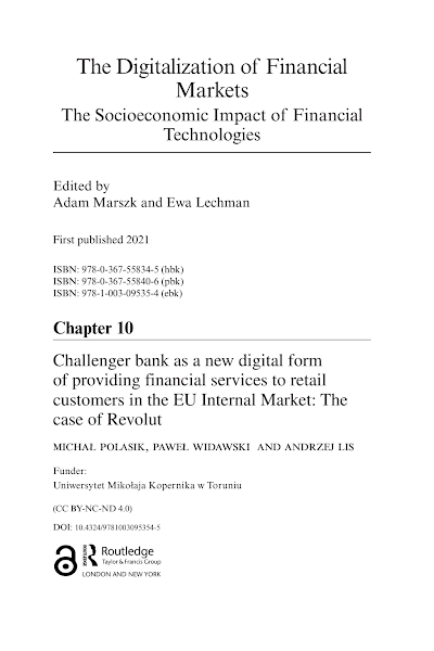 Sampul The Digitalization of Financial Markets