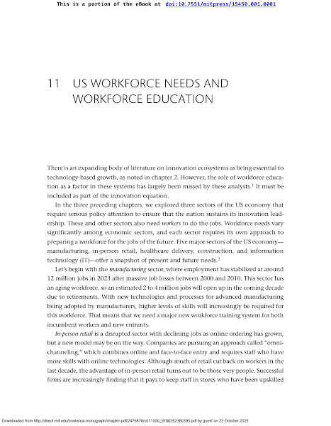 Sampul us workforce needs and workforse education(8)