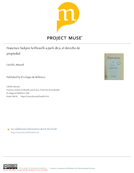Sampul Francisco Su&aacute;rez la filosof&iacute;a jur&iacute;dica, el derecho de propiedad