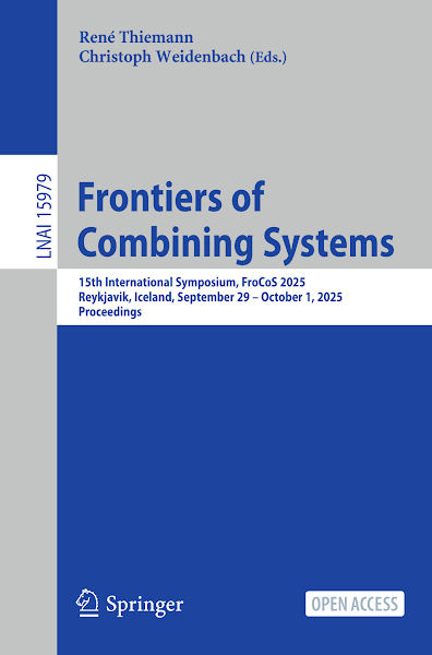 Sampul 0063. Springer-Frontiers of Combining Systems