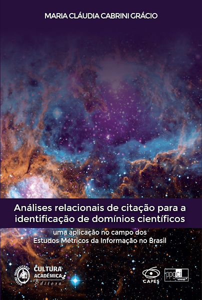 Sampul An&aacute;lises relacionais de cita&ccedil;&atilde;o para a identifica&ccedil;&atilde;o de dom&iacute;nios cient&iacute;ficos uma aplica&ccedil;&atilde;o no campo dos Estudos M&eacute;tricos da Informa&ccedil;&atilde;o no Brasil