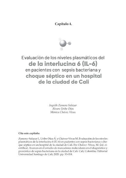 Sampul Evaluaci&oacute;n de los niveles plasm&aacute;ticos de la interlucina 6 (IL6) en pacientes con sepsis bacteriana y choque s&eacute;ptico en un hospital de la ciudad de Cali