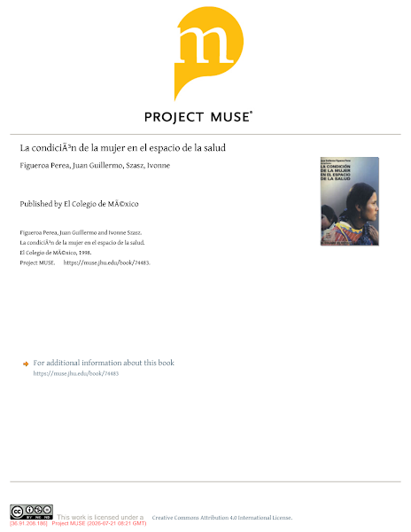 Sampul La condici&oacute;n de la mujer en el espacio de la salud